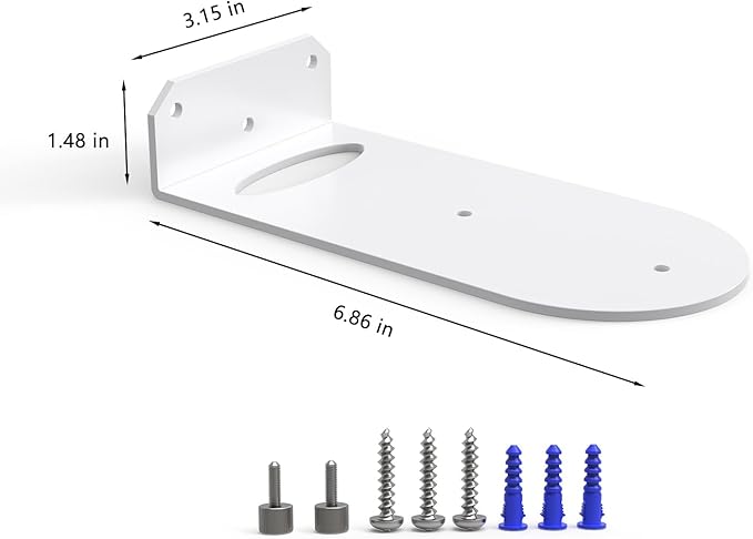 Wall Mount Holder for NETGEAR Orbi 770/870/990 Series Tri-Band WiFi 7 Mesh Network System (RBE773,RBE873,RBE973S),Simple and Sturdy Mental Wall Mount Holder Stand Bracket by HOLACA (2 Pack)
