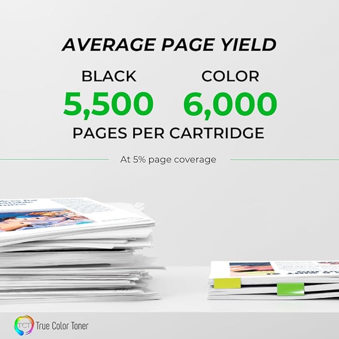 TCT Premium Compatible Toner Cartridge Replacement for HP 507A works with HP LaserJet Enterprise 500 color M551dn Printers (B, C, M, Y) - 4 Pack