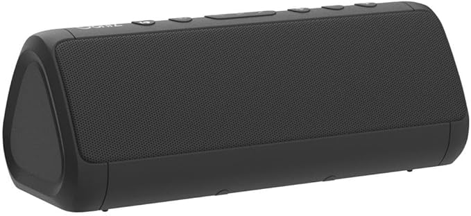 Angle 3 Pro Dual Waterproof Bluetooth Speaker 2-Pack - Powerful Party Speaker Set with 21W Output and 100Ft Range - Dual Stereo Sound by OontZ (Black)