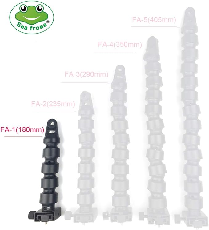 Sea frogs Diving YS Flex Joint Arm System Compatible with Waterproof Camera Housing Accessory for Underwater Photography (8")