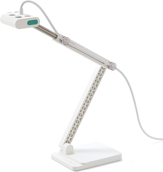 OKIOCAM S2 Document Camera Webcam with Microphone, Supports iPad iOS, for Online Learning, Tutoring, Doc Cam for Teachers for PC/Mac/Chromebook