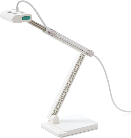 OKIOCAM S2 Document Camera Webcam with Microphone, Supports iPad iOS, for Online Learning, Tutoring, Doc Cam for Teachers for PC/Mac/Chromebook