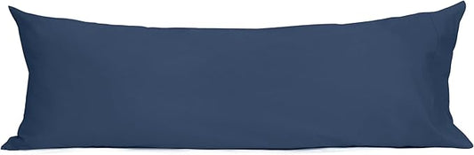 Sunflower Body Pillowcase 100% Cotton Long Pillow Cover/Case Envelope Closure 1 Pack, 21×54 inches Crown Blue, Soft and Breathable