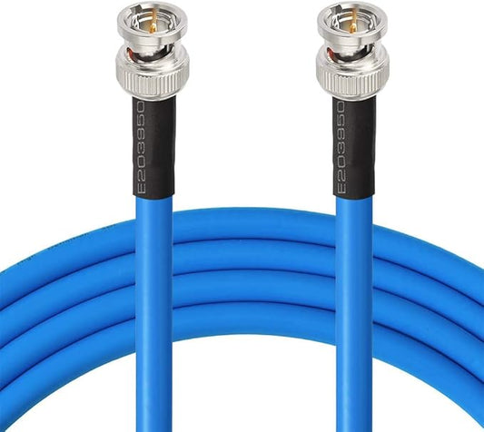 Superbat SDI Cable 75 Ohm BNC Cable 3G/6G/12G (Belden 1694A)，10FT/15FT/30FT/50FT/100FT/200FT,Supports HD-SDI/3G-SDI/4K/8K Video,Precision SDI Video Cord (1Pcs)