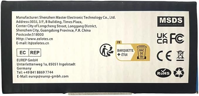 zelotes T90 Gaming Mouse 9200 DPI, 8 Programmable Buttons Multi-Modes LED Lights USB Gaming Mice, Weight Tuning for Laptop, Desktop, PC,- Black