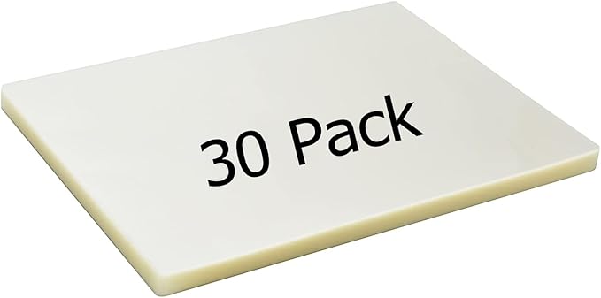 5 Mil Thermal Laminating Sheets 30 Packs, 9” x 11.5” Clear Laminating Pouches Holds 8.5 x 11 Inch Sheet Lamination Plastic Paper for Laminator, School Office Supplies Laminate