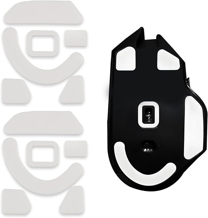 2 Pack V3 X Wireless Esports Gaming Mouse Feet Sliding Stickers, Mice Glass Skates Pad, Replacement Glide Stickers for Smooth Control and Precision on Any Gaming Surface (White PTFE)