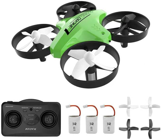 Mini Drone Easy to Fly Drone for Kids & Beginners, Indoor Outdoor Nano RC Helicopter Quadcopter with Auto Hovering, Headless Mode, Remote Control, Children's Day Gift for Boys Girls -Green