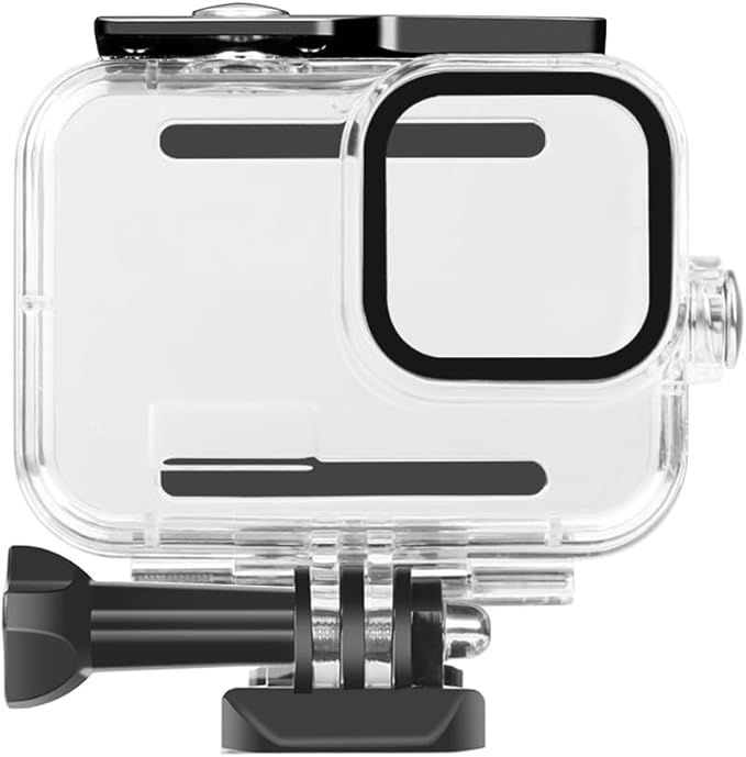 60M/196FT Waterproof Case for GoPro Hero13/Hero12/Hero11/Hero10/Hero9 Black Camera Accessories,Underwater Deep Diving Protective Shell for Hero13/12/11/10/9 Black