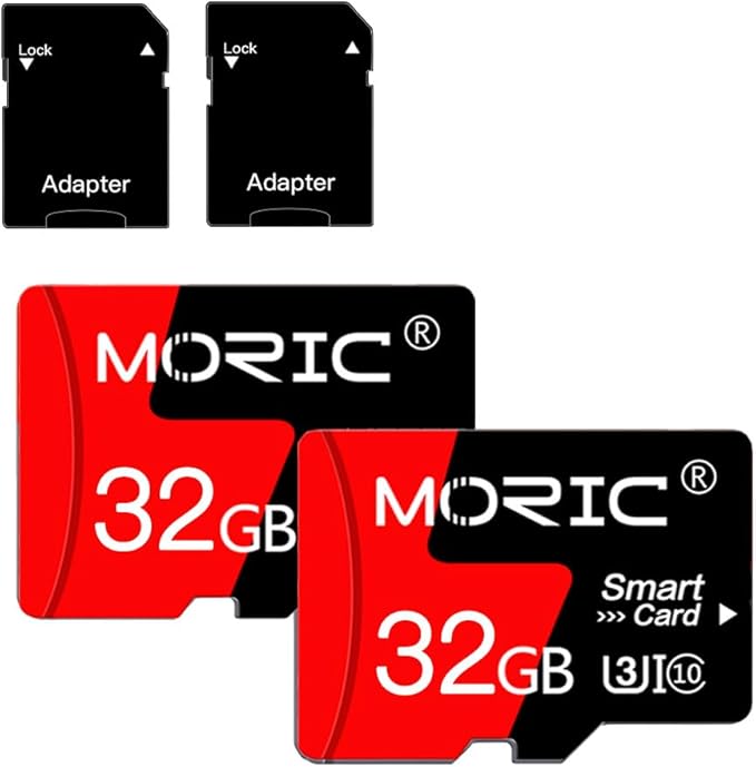 2 Pack 32GB Micro SD Card with SD Adapter High Speed Memory Card,C10 A1 Memory TF Card for Camera/Dash Cam/Smartphone/Tablet/Drone