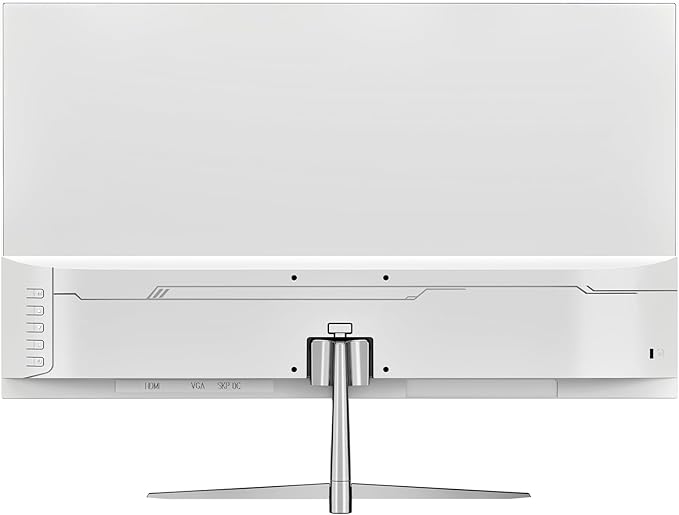 CRUA 24.5" White Gaming Monitor, 200Hz FHD(1920 * 1080P) VA Screen Computer Monitor, Supports Freesync, 120% sRGB, Blue Light Filter, Built-in Speakers, Wall Mountable Installs(HDMI 1.4/DP 1.2)