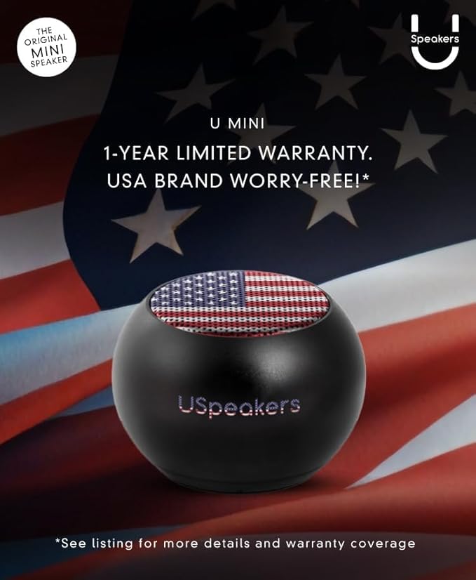 Fashionit U Mini - Small Bluetooth Speaker Wireless - Mic & Remote Shutter, Portable Bluetooth Speakers, Rich Sound for Home & Outdoor, Stocking Stuffers, White Elephant Gifts for Adults - Glam Lilac