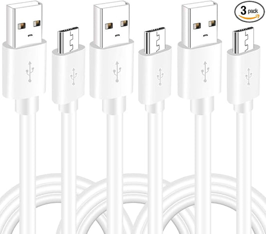 SIOCEN 10FT 3Pack USB Power Extension Cable Cord for WyzeCam,Yi Camera,Oculus Go,Echo Dot Kid Edition,Nest Cam,Kasa Cam,Netvue,Arlo Pro Q,Blink,Furbo Dog, USB Charging Cord for Home Security Camera