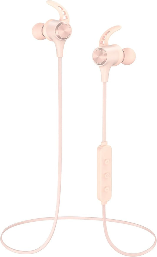 Wireless Headphones, Bluetooth 5.2 Stereo aptX Wireless Earbuds Bass Bluetooth Earbuds Bulit-in Mic with 16H Playtime, Magnetic, IPX7 Waterproof Perfect for Sport, Gym