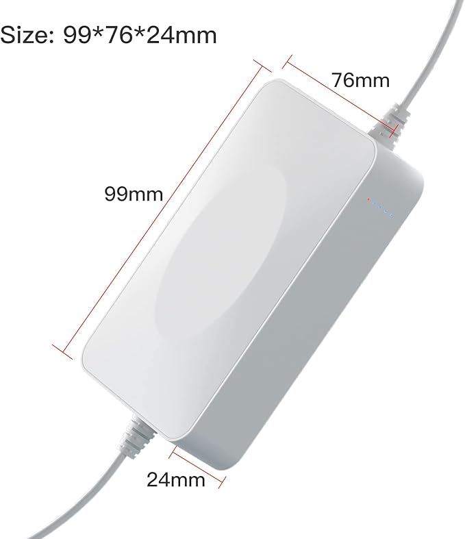 UPS Battery Backup 15000mAh, Home DC 12V/2A Router Uninterruptible Power Supply for LED Light Strip, CCTV Camera, Router and More, UPS Battery Backup & Surge Protector with Multiple DC interfaces