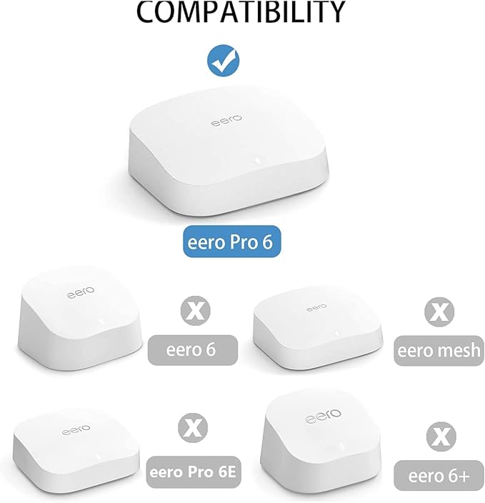 Wall Mount for eero Pro 6, Screwless VHB Holder for Mounting eero Pro 6 Tri-Band mesh Wi-Fi 6 Without Drilling (Strongly Adhesive, 3 Pack)