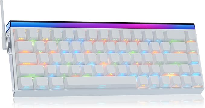 X Aula Gaming Keyboard, Wired 60 Percent Mini Keyboard Mechanical, Hall Effect Magnetic Switch Hot Swappable, 8000 Hz Polling Rate Fast Response Keyboards for PC/Mac Gamer/Typist/Travel