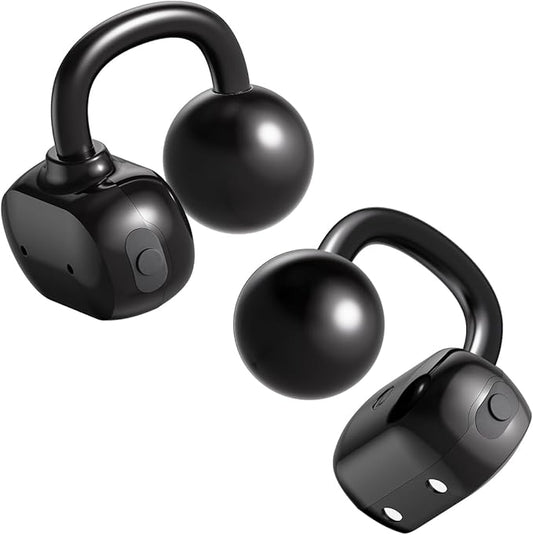 Bone Conduction Headphones, Bluetooth 5.4 Clip On Earbuds, Lightweight 5g Open Ear Headphones, AI Music Generator, IP68 Waterproof Sport Earphones for Workouts and Daily Use