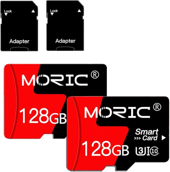 2 Pack 128GB Micro SD Card with SD Adapter High Speed Memory Card,C10 A1 Memory TF Card for Camera/Dash Cam/Smartphone/Tablet/Drone