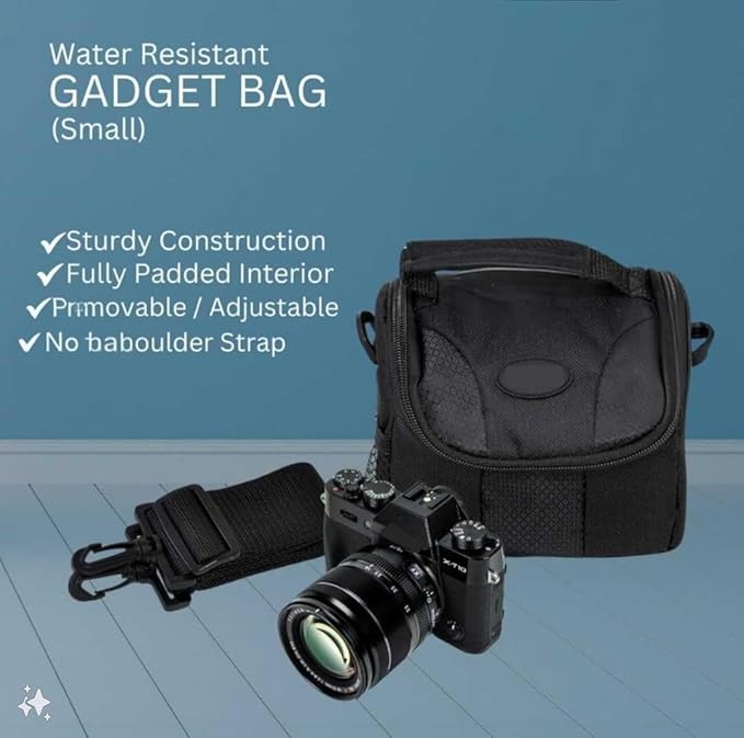 2-Pack Soft Padded Camera Bags, Small & Medium Sizes Camera Case for DSLR & Mirrorless Cameras, Fits Canon, Nikon, Sony, Olympus, Samsung, Panasonic,Lightweight Case Shockproof Gadget Bags with Strap