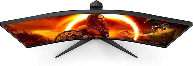 AOC CU34G2XP/BK Gaming Monitor - 34" WLED Curved Monitor - 180Hz Refresh Rate, 5ms Response Time (Renewed)
