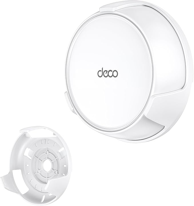 XLTTYWL Deco WiFi 7 Wall Mount Kit, Deco BE23/BE25/BE3600/BE5000 Router Mount Bracket Optimize Space&Cable Management for TP Decos 7 Dual-Band WiFi 7 Mesh Wi-Fi System (White, 1 Pack)