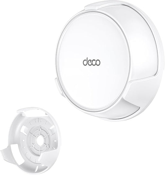 XLTTYWL Deco WiFi 7 Wall Mount Kit, Deco BE23/BE25/BE3600/BE5000 Router Mount Bracket Optimize Space&Cable Management for TP Decos 7 Dual-Band WiFi 7 Mesh Wi-Fi System (White, 1 Pack)