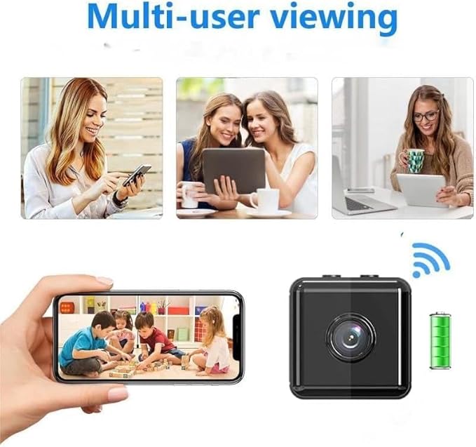 Wireless WiFi Security Camera Hdde Home Indoor Outdoor Cameras 1080P Car Camaras 2025 New Smart Home Camara Baby for House Office Outdoor Cams Mobile APP Remote Tiny Pet Dog Cam No Need Wifi Camera