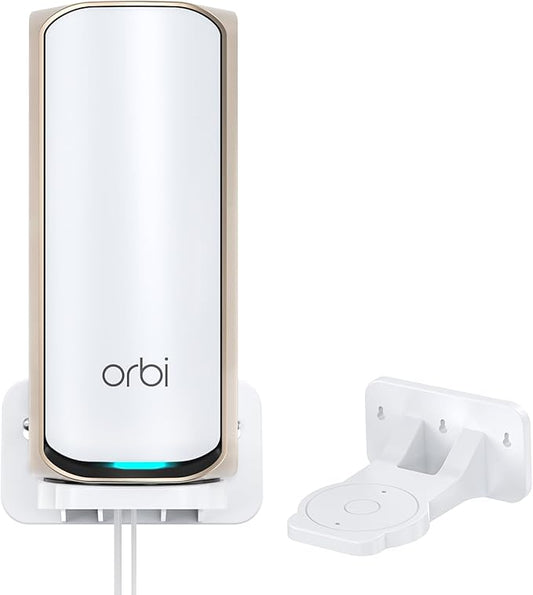 XLTTYWL Orbi WiFi 7 Wall Mount Kit, Orbit 7 Mount Bracket Optimize Space Compatible with Orbi Wi-Fi 7 Mesh Systems & All Net Gear Nighthawk Wi Fi 7 Routers(RBEWMB-10000S)
