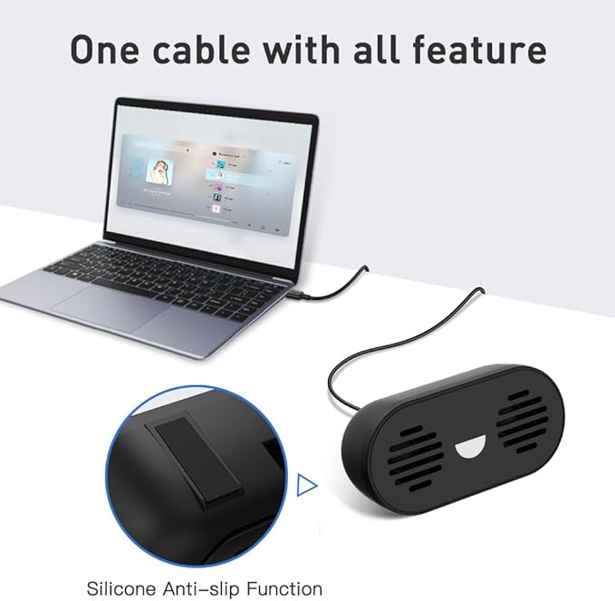 USB Computer Speaker for Desktop,Laptop Speaker,Small Computer Soundbar USB Mini Speaker