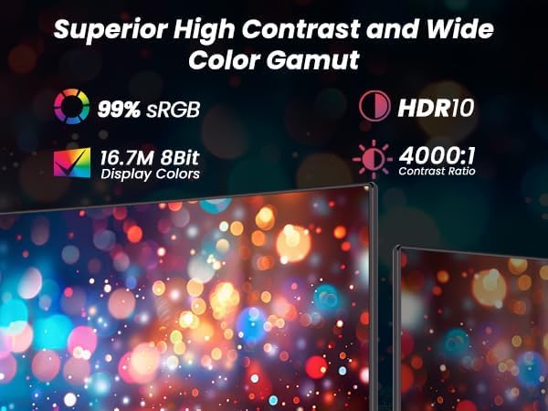 27 inch Gaming Monitor 180Hz,Fast VA Screen 1080P Monitor,4000:1 Contrast Ratio,Adaptive-Sync,HDMI*1/DP*1/USB*1,3-Side Borderless,Crosshair/Timer/FPS/RTS/Counter,VESA