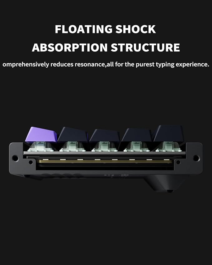 NuPhyX BH65 All-Aluminum Magnetic Switch Hot Swappable Gaming Keyboard,65% 68keys Adjustable Actuation Rapid Trigger Wired Custom Hall Effect Keyboard,PBT keycaps,8K Hz Polling Rate