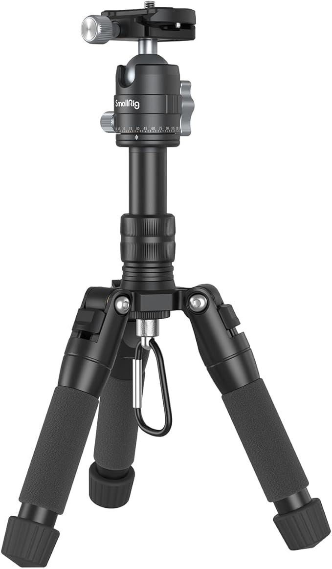 SmallRig VT-20 Aluminum Mini Tripod, 20" Desktop Tripod with 360° Ball Head, Compact Desktop Tripods for DSLR Camera Video Camcorder, Load up to 13lb/6kg-4289