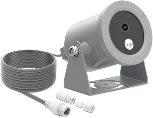 LINOVISION 4K Ultra HD Underwater Camera with Anti-Corrosion Coating, POE Network Camera with Intuitive Web GUI and Mobile APP, for Aquaculture Farms, Aquariums, Dams(33ft Cable)