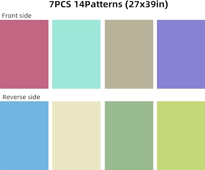 39x27in Product Photography Backdrops with Stand 7PCS 14Patterns Reusable Flat Lay Backdrops for Food Photography