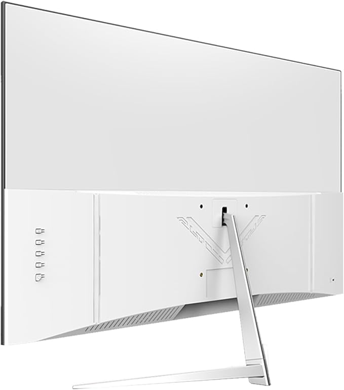 ZZA 27 inch White Gaming Monitor,300Hz Curved Monitor,Full HD 1080P White Computer Monitor,Eye-Care Display with HDMI,DP,FreeSync,Wall Mountable for Gaming and Office