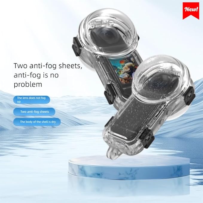 Waterproof Case for Insta360 X5 Underwater Dive Case，for Insta 360 X5 Accessories (60M)