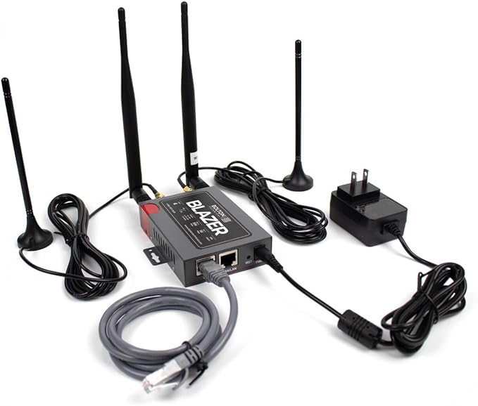 Blazer | 4G LTE CAT6 WiFi 6 Portable Cellular Router | Up to 1.2 Gbps speeds for Verizon, T-Mobile, AT&T