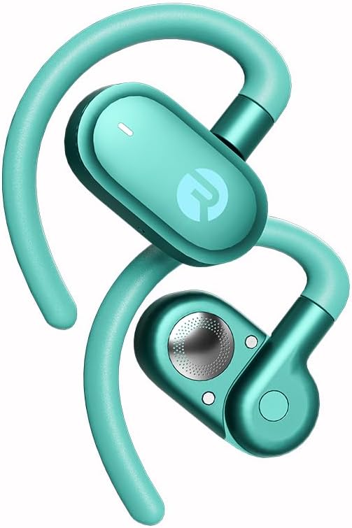 Raycon Fitness Open Earbuds – True Wireless Open Ear Bluetooth Headphones, Hook Design, IPX5 Water Resistant, 40 Hours of Battery Life (Mint)