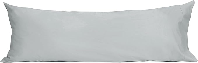 Sunflower Body Pillowcase 100% Cotton Long Pillow Cover/Case Envelope Closure 1 Pack, 21×54 inches Ultimate Gray, Soft and Breathable