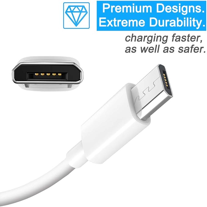 SIOCEN 3 Pack 16.4FT Micro USB Power Extension Cable for Wyze Cam V3,WyzeCam Pan,Yi Camera,Oculus Go,Eufy,Echo Dot Kid Edition,Nest Cam,Netvue,Blink,Furbo Dog,Kasa,Home Security Camera Charging Cord