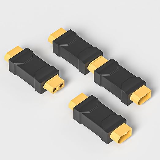 Goupchn XT60 Male to Female Connector Adapter XT60 Wireless Connector Converter 2PCS for RC FPV Car Plane Drone LiPo Battery