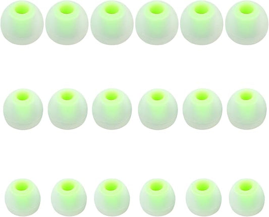 Earbud Replacement Tips Silicone Earbud Tips Earbud Covers Fit for in-Ear Headphones (Inner Hole 3.8mm -5.1mm) Earbud Rubber Tips Eartips 9 Pairs S/M/L