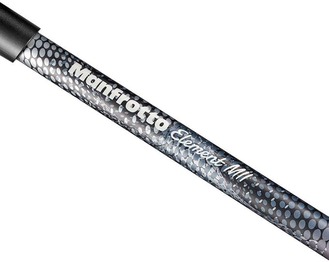 Manfrotto Element MII MKELMII4BK-BH, Lightweight Aluminium Travel Camera Tripod, with Carry Bag, Arca-Compatible Ball Head, 4-Section Legs, Twist Locks, Load up 8kg, for Mirrorless, DSLR,Black