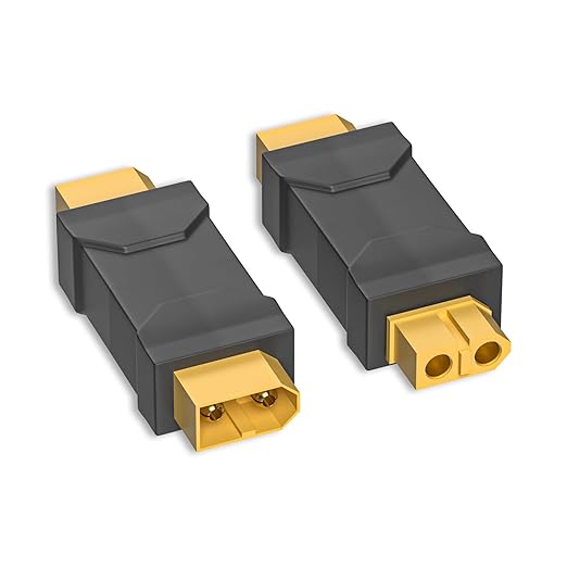 Goupchn XT60 Male to Female Connector Adapter XT60 Wireless Connector Converter 2PCS for RC FPV Car Plane Drone LiPo Battery