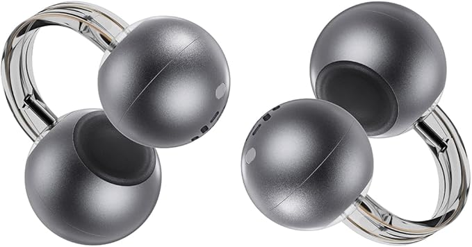 StarClip Open-Ear Wireless Bluetooth Headphones, Clip-On Earbuds with Soft Silicone Pads, 4D Panoramic Sound, Enhanced Comfort & Secure Fit, IP54 Water-Resistant Ear Grips for Workout, Black