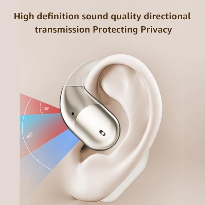 Sports Open Earbuds With Over ear Hooks and Neck Sling,Open Ear-hook headphones Wireless Bluetooth 5.4,HiFi Sound Clear Calling,waterproof,Around the ear headset fit for Workout running exercise Gym