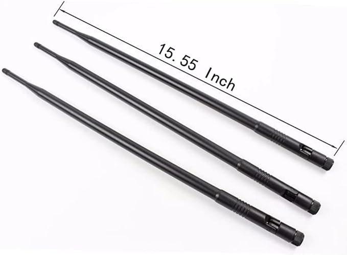 10dBi 2.4GHz 5GHz WiFi Booster Omni Directional Antenna RP-SMA for Wireless Router Network Devices PC Security Cameras Wireless Outdoor Internet Extender Booster USB Adapter WiFi Card