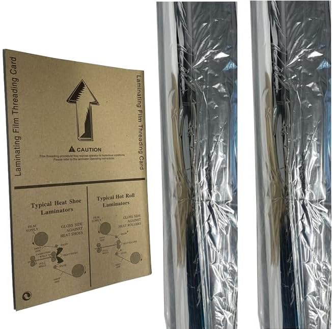 Dry-Lam SG25515-1 SuperLam Gloss Thermal Laminating Film with ASAP Technology, Roll of 25" x 500', 1" Core in 1.7 Mil Thickness, Melting Temperature of 210°, Adhesive in