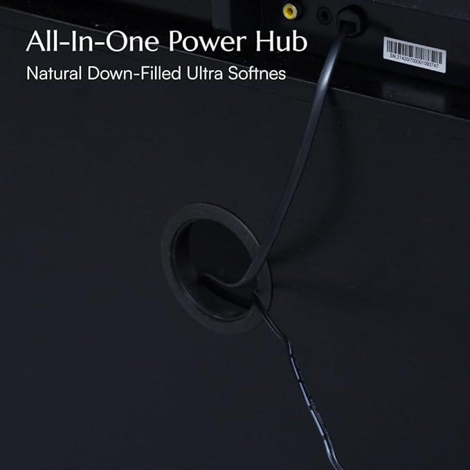 126" Ultra Short Throw Projector Cabinet with Featuring Drawer, Mid-Century Modern Electric TV Stand for Entertainment Center, with Linkage Memory Function and Ample Storage Space, Black